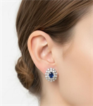 Orecchini Zaffiro Blu