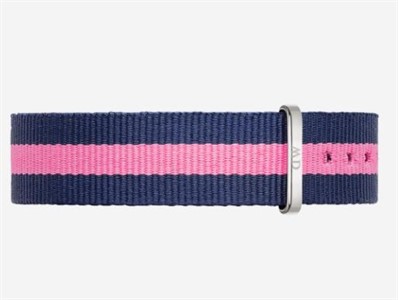 Cint. Winchester Strap Silver BLU/ROSA 18mm