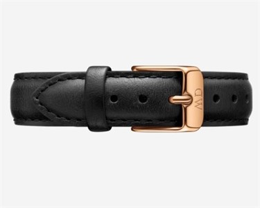 Cint. Sheffield Strap Rose Gold NERO 16mm