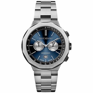 Orologio cronografo con quadrante blu