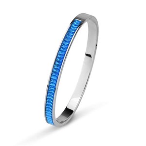 Bracciale rigido con centrale sky blu