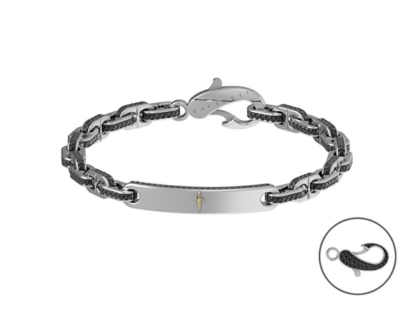 Bracciale Arg. con Spinelli Neri Cesare Paciotti