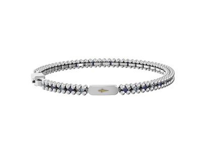 Bracciale Arg. con Spinelli Blu e Celesti Cesare Paciotti