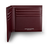 Portafoglio pelle croco Borgogna