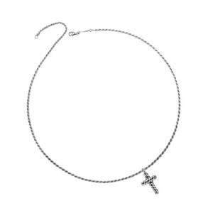 Collana con crocefisso corda