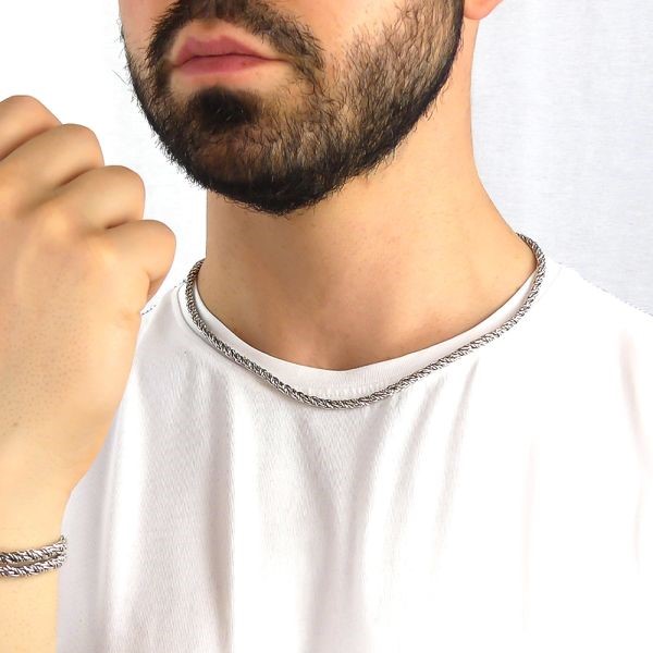 Collana coda di volpe ritorta