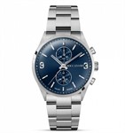 Orologio cronografo con quadrante blu