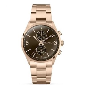 Orologio cronografo con quadrante caffè