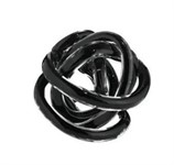 Nodo dell'Amore in Cristallo 14cm Nero