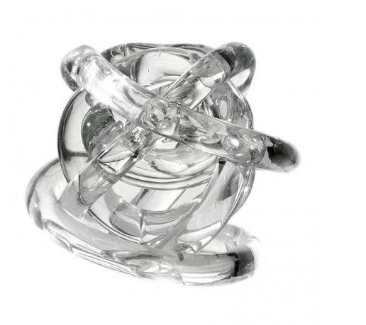 Nodo dell'Amore in Cristallo 14cm Trasparente