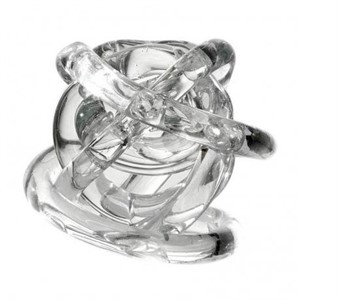 Nodo dell'Amore in Cristallo 14cm Trasparente