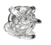 Nodo dell'Amore in Cristallo 14cm Trasparente