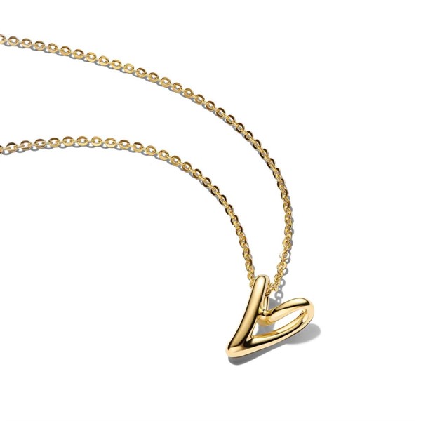 Collana Cuore Piccolo Linea Sinuosa