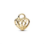Openwork Lucchetto Cuore Placc. Oro 14kt