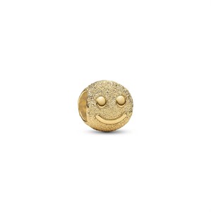 Mini Charm Smile effetto diamantato Dorato