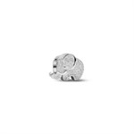Mini Charm Elefante effetto diamantato