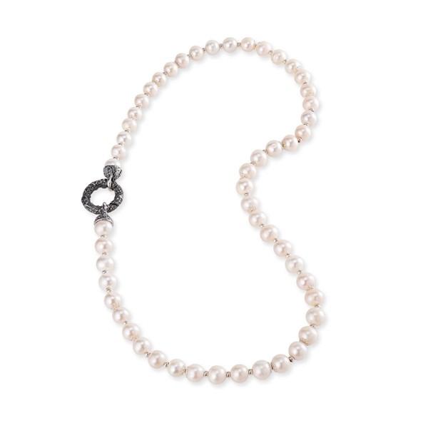 Collana di Perle con chiusura in Argento