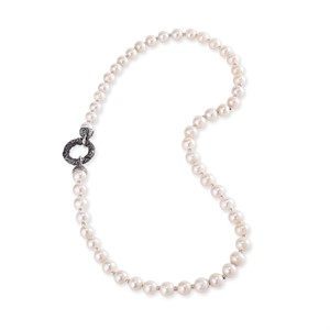 Collana di Perle con chiusura in Argento