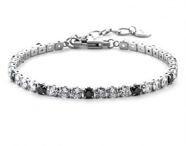 Tennis in Acciaio con Cristalli - 4US Paciotti Man