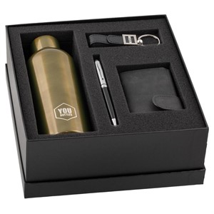 Gift Set Man (Bottiglia+Portaf.+Penna+Portachiavi)