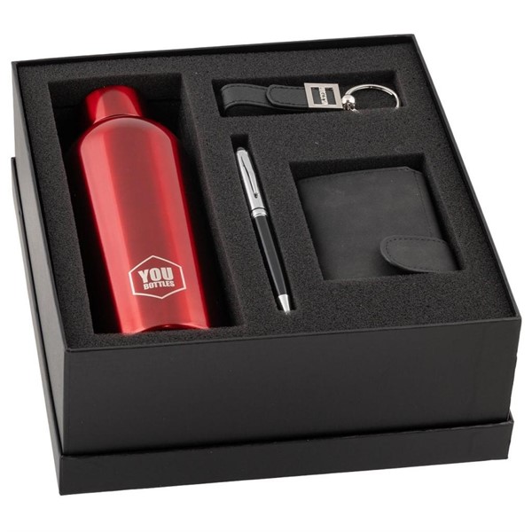 Gift Set Man (Bottiglia+Portaf.+Penna+Portachiavi)
