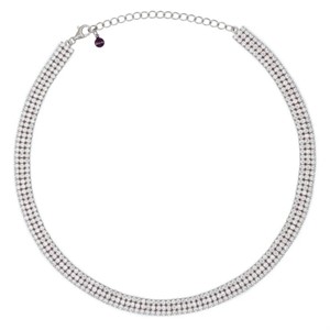 Chocker Dilvdò Triple Tennis Silver White