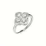Anello Fiore con Zirconi