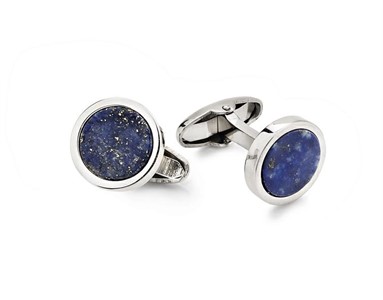 Gemelli in argento e lapislazzuli