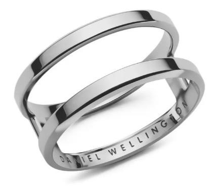 Elan Dual Ring Silver
