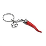 Portachiavi Corno e Simbolo Portafortuna Grande