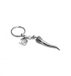 Portachiavi Corno e Simbolo Portafortuna