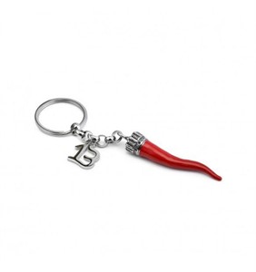 Portachiavi Corno e Simbolo Portafortuna