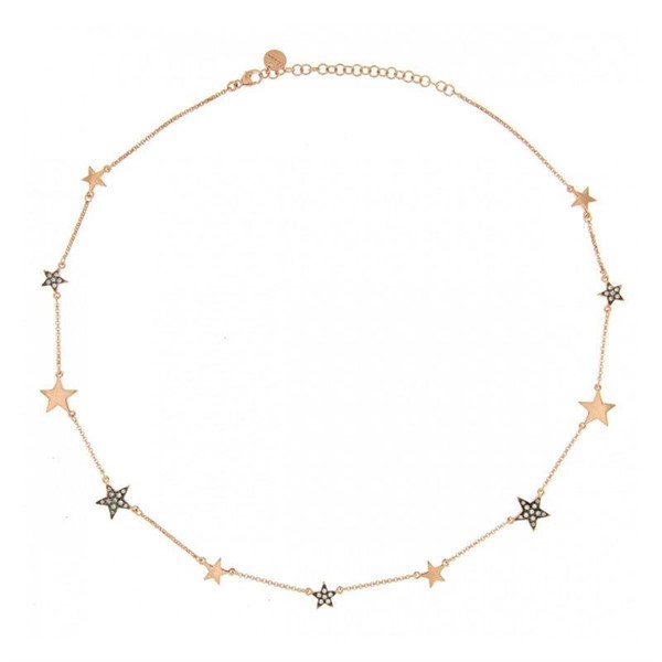 Collana Girocollo con Stelline e Zirconi