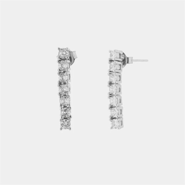 Orecchini Tennis con Cristalli