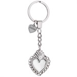 Portachiavi Sacro Cuore Metallo