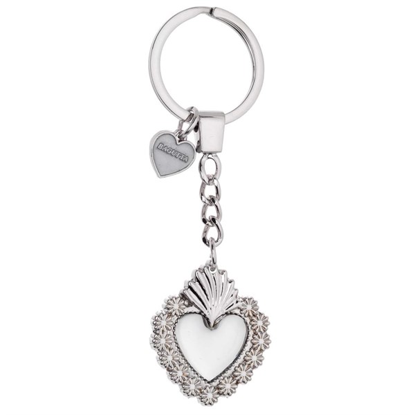 Portachiavi Sacro Cuore Metallo