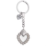 Portachiavi Sacro Cuore Metallo