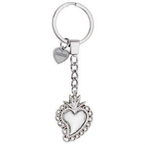 Portachiavi Sacro Cuore Metallo