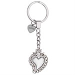 Portachiavi Sacro Cuore Metallo