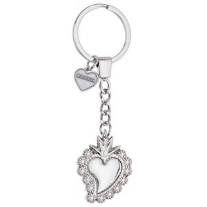 Portachiavi Sacro Cuore Metallo