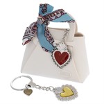 Portachiavi Sacro Cuore Metallo