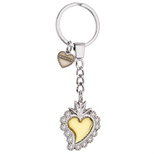 Portachiavi Sacro Cuore Oro