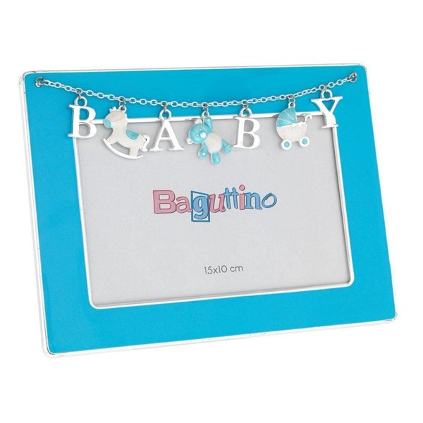 Portafoto Catenella Azzurro