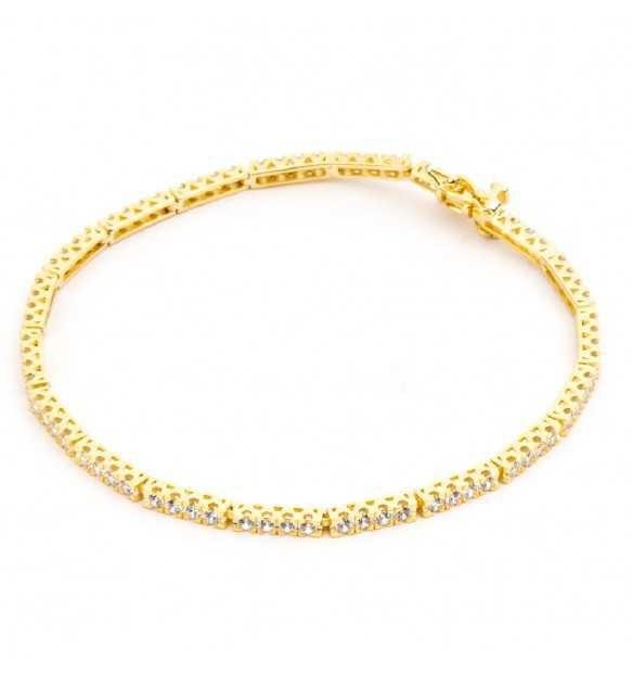 Tennis in Argento con Zirconi Cesare Paciotti