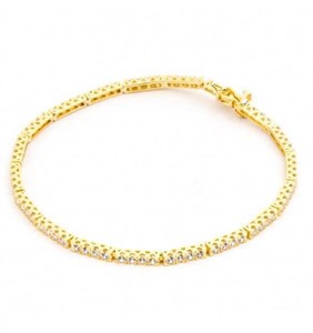 Tennis in Argento con Zirconi Cesare Paciotti