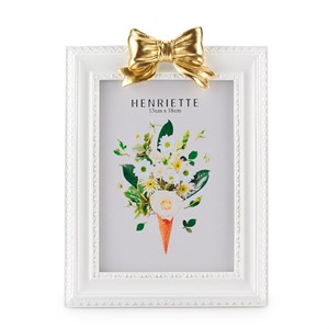 Cornice Bow Bianco/Oro