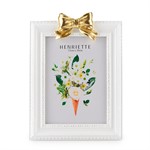 Cornice Bow Bianco/Oro