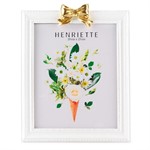 Cornice Bow Bianco/Oro Grande