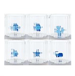 Set 6 Bicchieri Ondulati