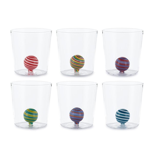 Set 6 Bicchieri Sfere